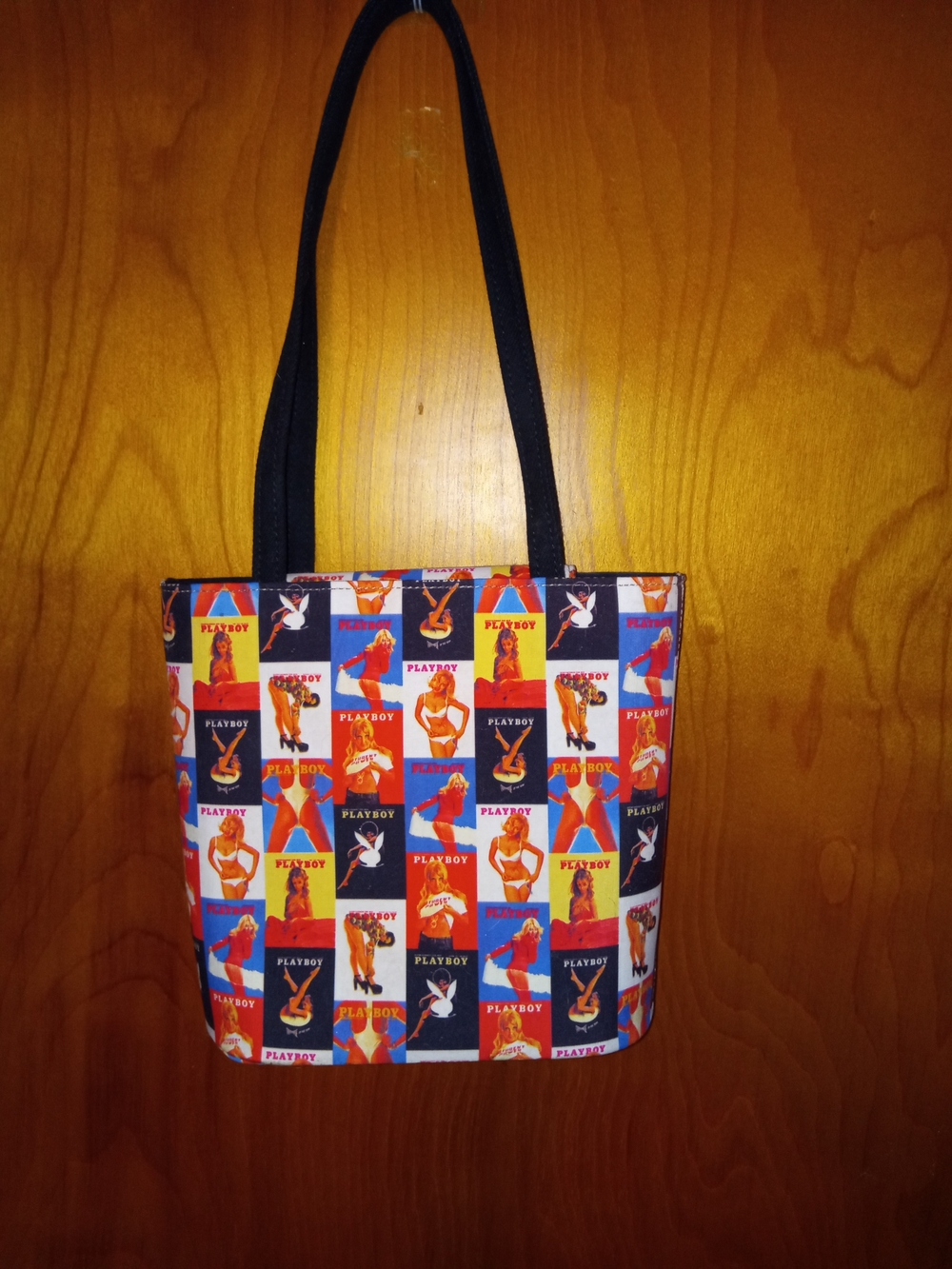 PLAYBOY Multicolor Graphic Shoulder Bag with Black Straps